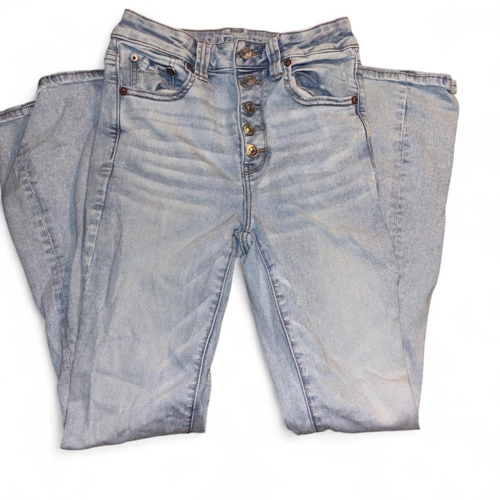 American Eagle Outfitters High Rise Light Blue Jeans